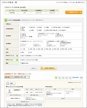 スカウト対象者一覧のイメージ画像